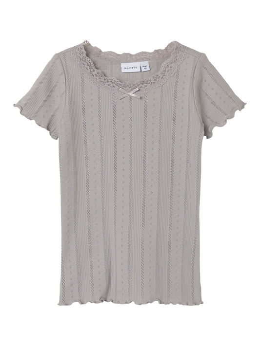 NMFFREDA T-Shirts & Tops - Opal Gray