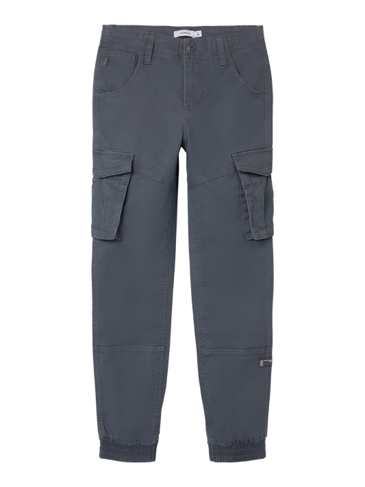 NKMRYAN Trousers - Lava Smoke